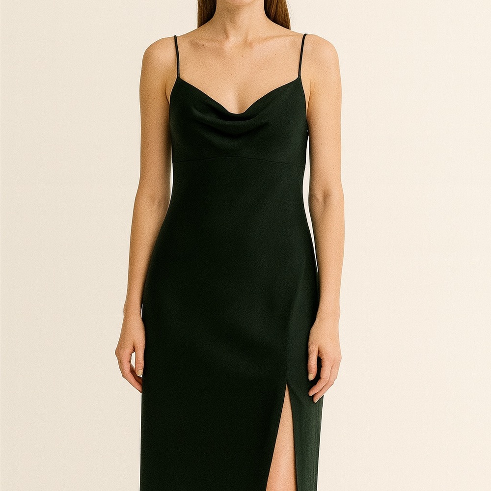 Elegant Green Slip Dress